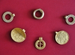 Fig. 1. Type C bracteats and pendants from Suchań, distr. Stargard, National Museum in Szczecin (photo K. Kowalski).