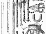 Fig. 1. Główczyce, Słupsk district; objects surviving from two inhumation grave inventories (H. Machajewski 1992).