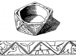 Fig. 2. Gold polygonal ring with a runic inscription from Karlino, F. Magnusen (Tybulewicz 2011, p. 147, fig. 6)