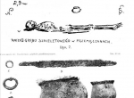 Fig. 1. Przemęczany - grave reconstruction and selected artefacts (Wawrzeniecki 1912).