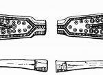 Fig. 1. Skalin, Gryfice district; gold plaques from a hoard or a grave inventory (O. Kundel 1940).