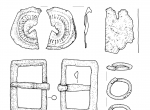 Fig. 4. Kraków – Nowa Huta Mogiła, site 62 A, feature no. 45/66. Bronze hoard; from E. Dąbrowska (1984, Fig. 3) redrawn by J. Ożóg.