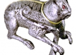 Fig. 3. A silver figurine of a struggling animal, AD 9th c., Lund University Historical Museum (photo B. Almgren).