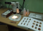 Fig. 3. The work station of an archaebotany specialist. Photo K. Pińska.