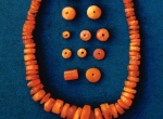 Fig. 3. Świlcza, Świlcza commune, Rzeszów district, site 3. Amber beads; Photo. S. Czopek (by permission of the district museum in Rzeszów).