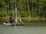 Photo 2. Drilling on Lake Byszyno (phot.  M. Zimny).